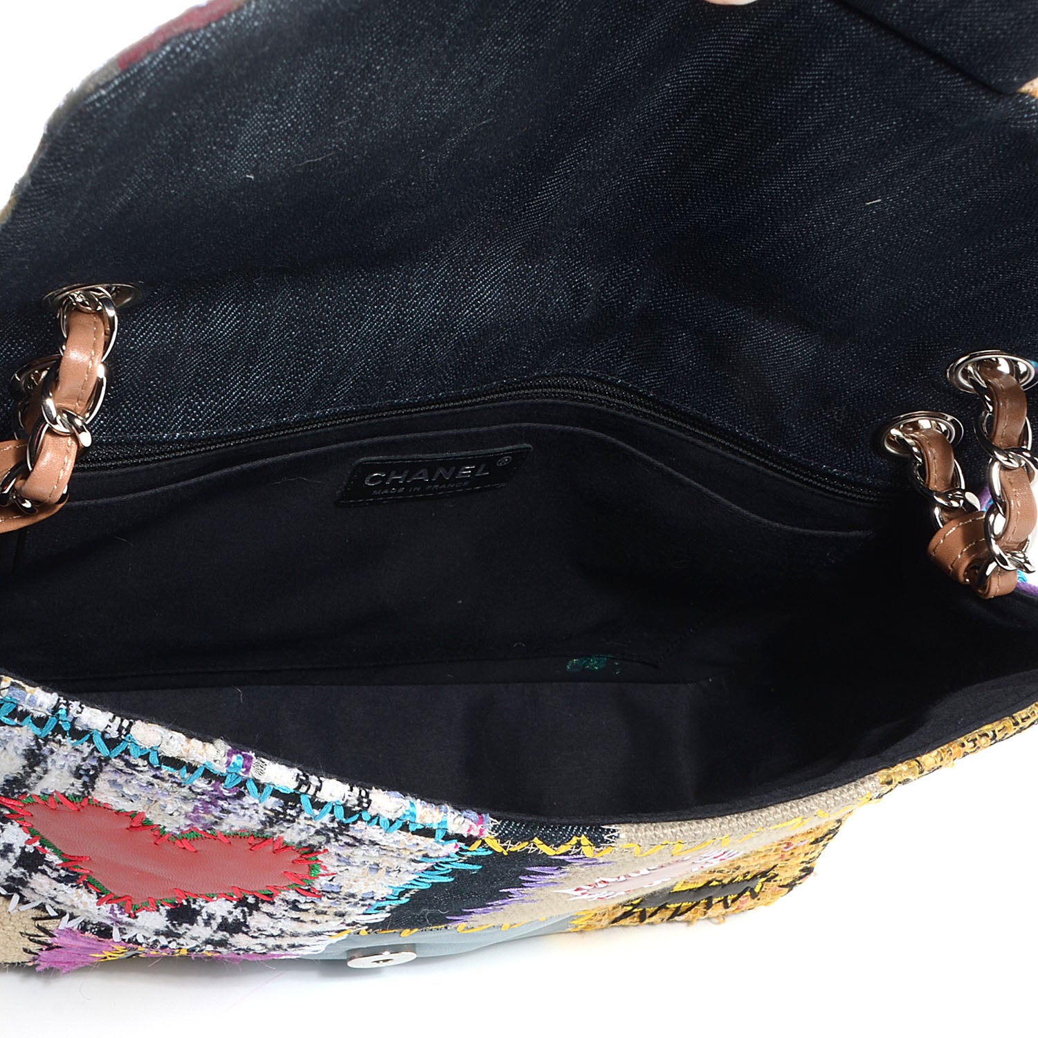 Chanel Patchwork Jumbo Flap Yellow Multicolor 5 of 7