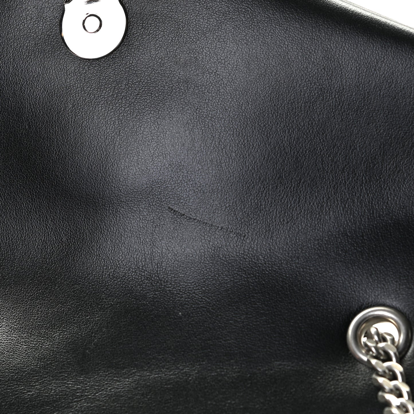 Calfskin Y Quilted Monogram Small Loulou Chain Satchel Black