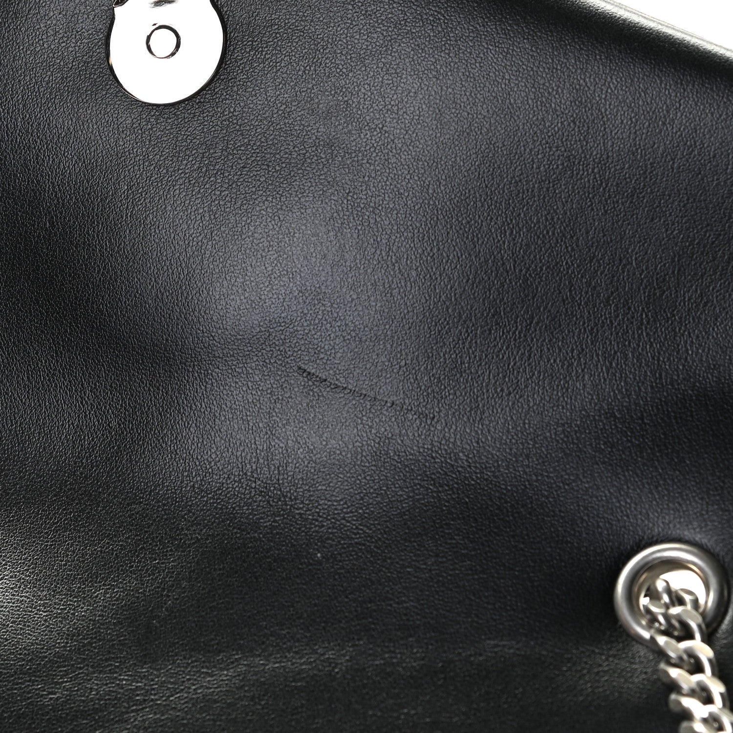 Saint Laurent Calfskin Y Quilted Monogram Small Loulou Chain Satchel Black 9 of 10