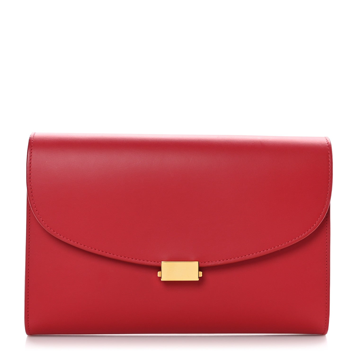 Mansur Gavriel Calfskin Envelope Flat Clutch Flamma 1 of 9