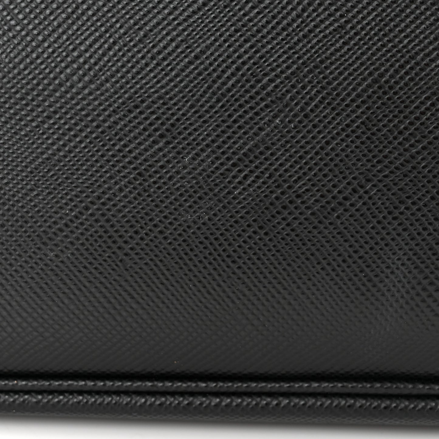 Saffiano Cuir Small Double Bag Black Fuoco