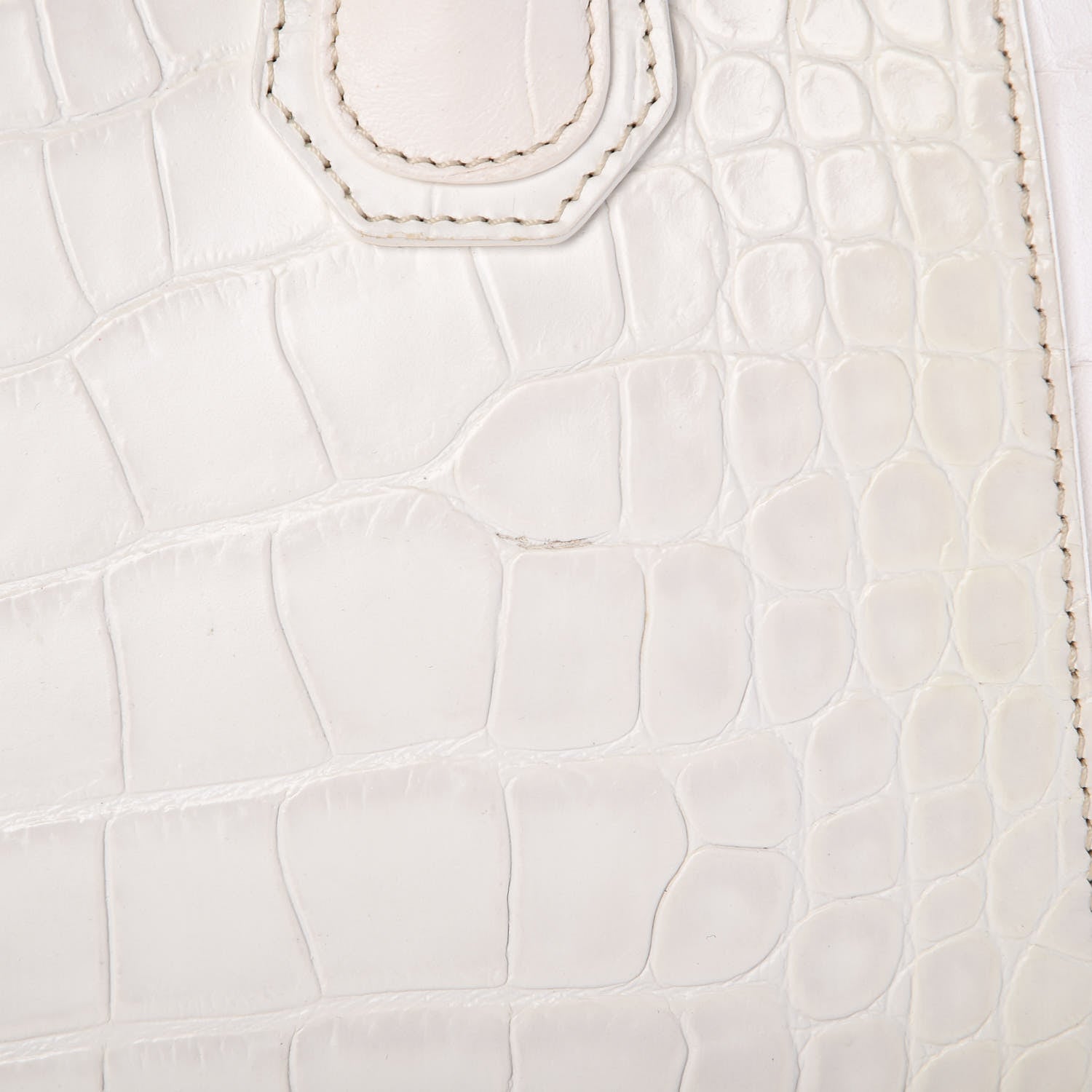 Givenchy Calfskin Crocodile Embossed Small Antigona White 15 of 26