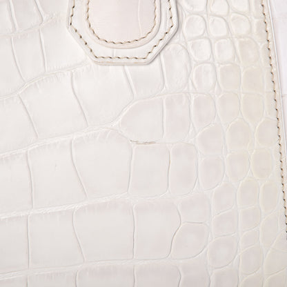 Givenchy Calfskin Crocodile Embossed Small Antigona White 15 of 26