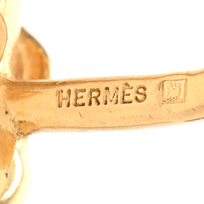 Hermes Permabrass Elephant Cadena Lock Gold 3 of 5