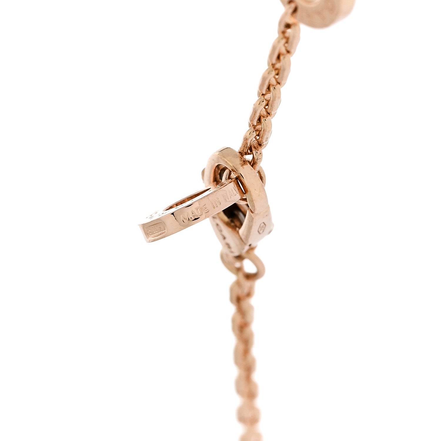 Bulgari 18K Rose Gold Diamond Serpenti Viper Pave Pendant Necklace 4 of 6