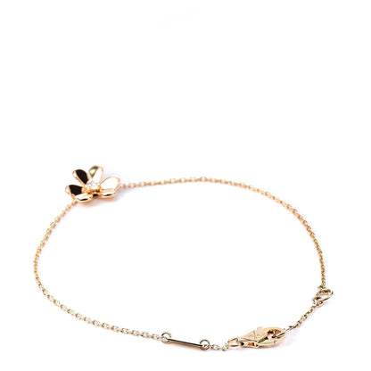 Van Cleef & Arpels 18K Yellow Gold Diamond Mini Frivole Bracelet 3 of 5