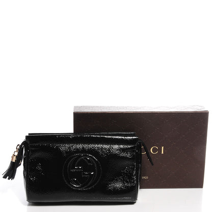 Gucci Vernice Naplack Soho Cosmetic Case Black 5 of 8