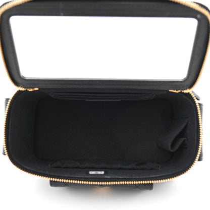 Chanel Lambskin Quilted Polly Pocket East West Top Vanity With Chain Black 5 of 10