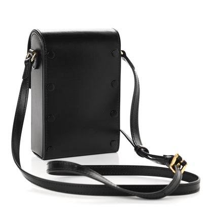 Gucci Boarded Plutone Calfskin Mini Horsebit 1955 Crossbody Bag Black 3 of 12