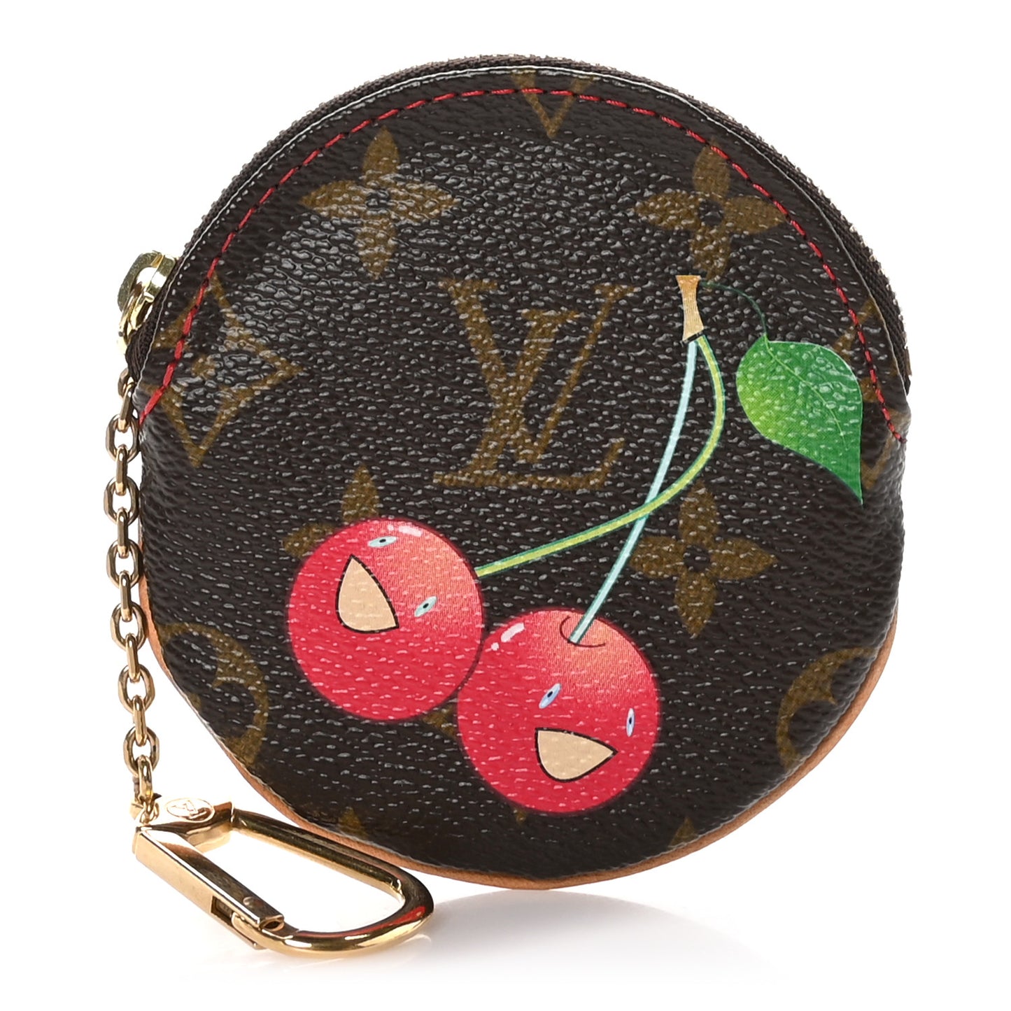 Monogram Cerises Round Coin Purse