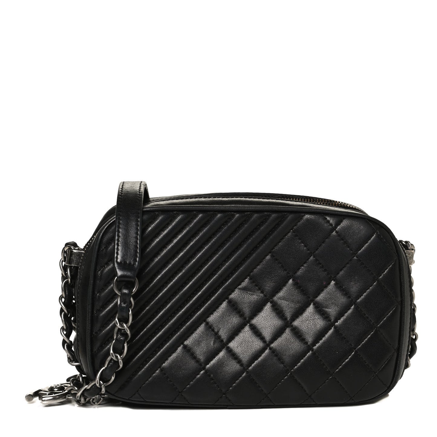Lambskin Small Coco Boy Camera Case Black