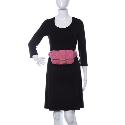 Fendi Terry Cloth Vitello Century Matte FF 1974 Embossed Belt Baguette Lollypop 3 of 11