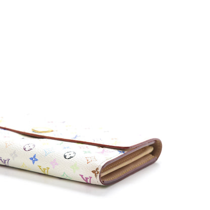 Louis Vuitton Monogram Multicolor Sarah Wallet White 6 of 15