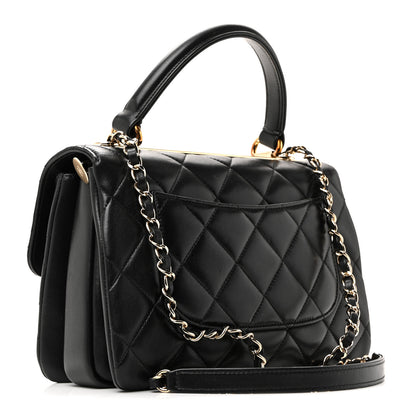 Chanel Lambskin Quilted Small Trendy CC Dual Handle Flap Bag Black 6 of 37