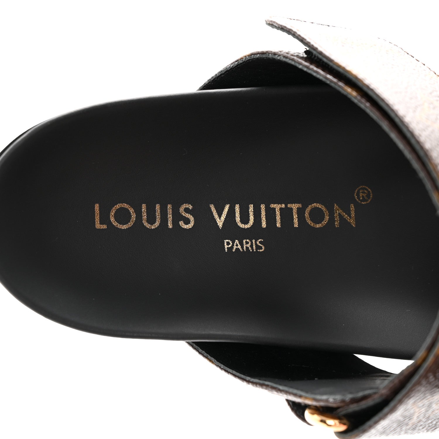 Louis Vuitton Monogram Bom Dia Mule Sandals 37 Black 7 of 10