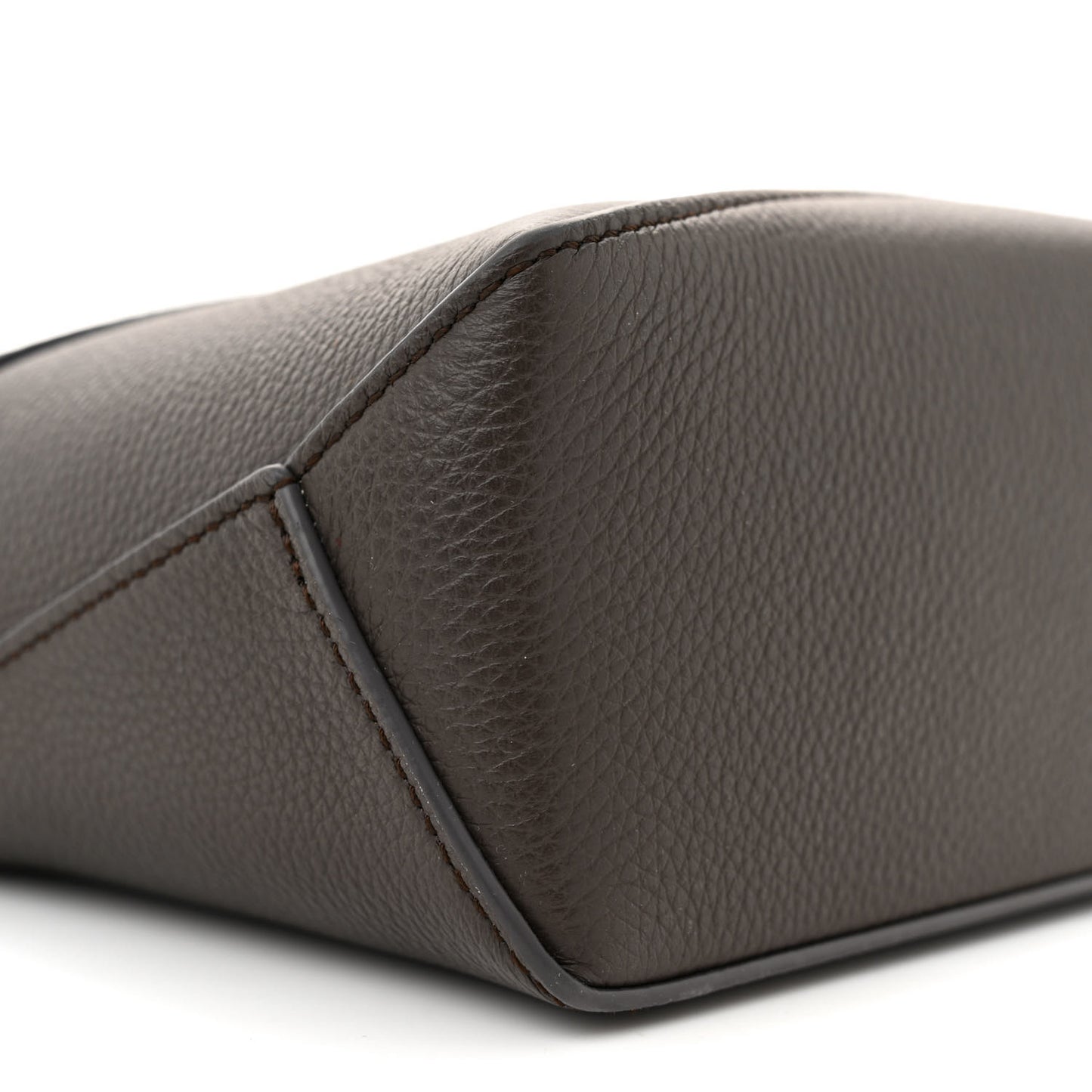 Calfskin Mini Puzzle Edge Bag Dark Grey