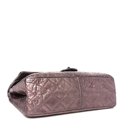 Chanel Metallic Aged Calfskin Quilted 2.55 Reissue 226 Flap Rose Fonce 4 of 11