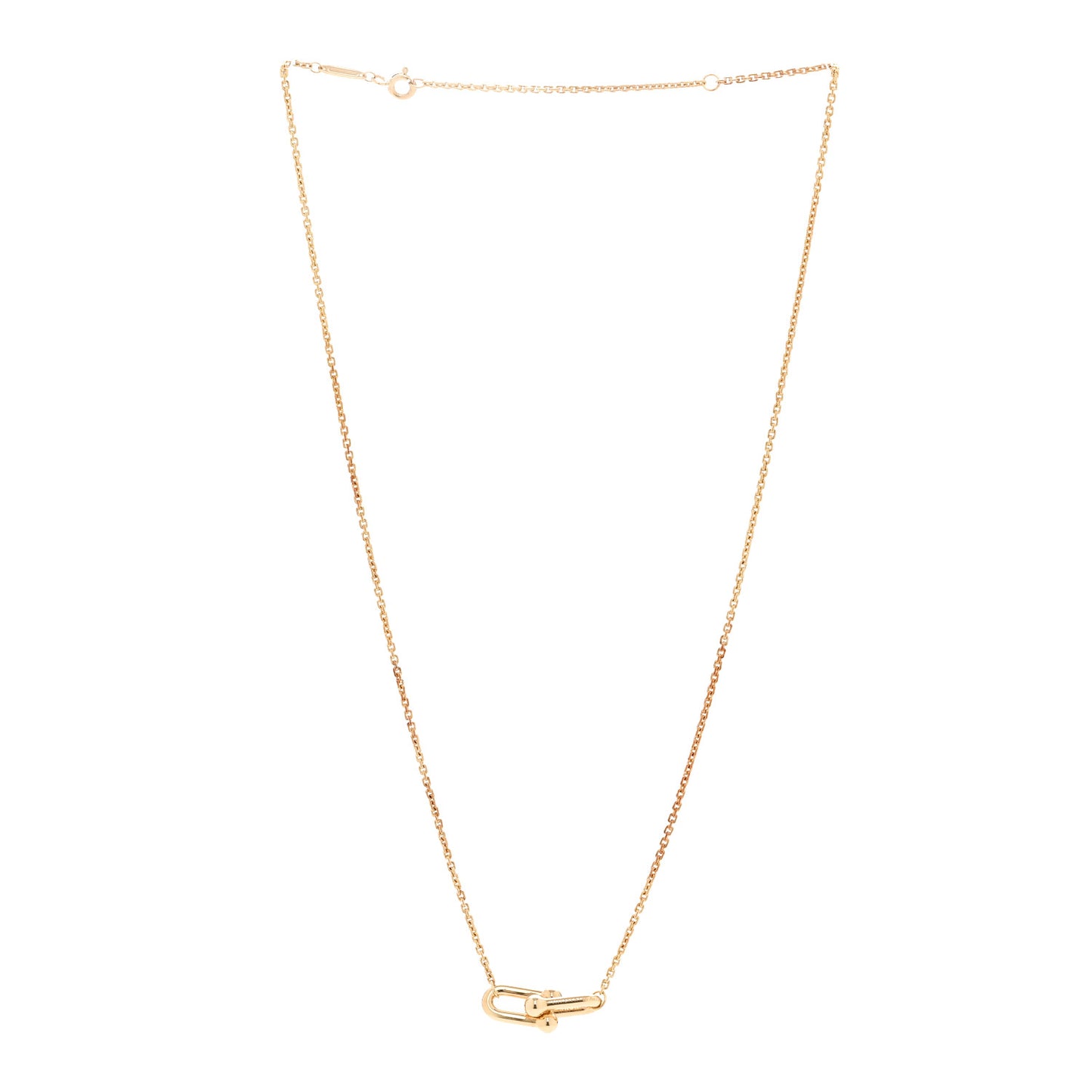 18K Yellow Gold HardWear Small Double Link Pendant Necklace