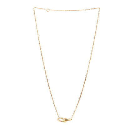 Tiffany 18K Yellow Gold HardWear Small Double Link Pendant Necklace 3 of 7