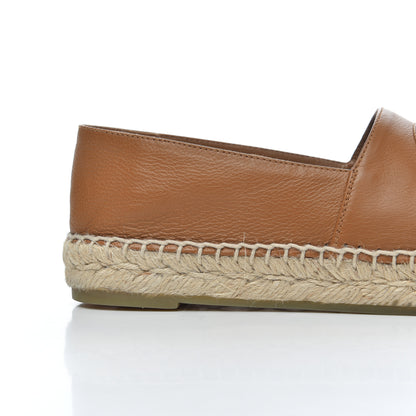 Chanel Calfskin CC Espadrilles 38 Light Brown 14 of 23