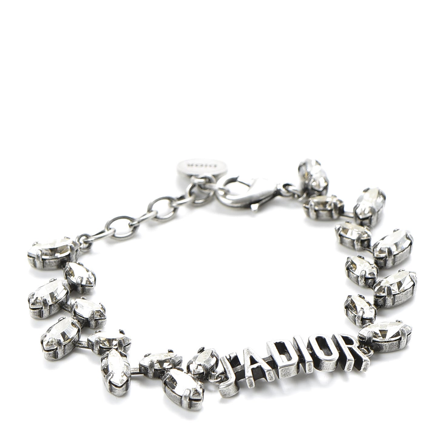 Metal Crystal J'Adior Bracelet Silver