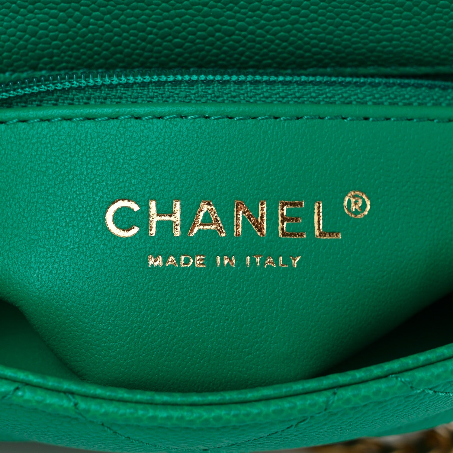 Chanel Caviar Quilted Mini Sweetheart Flap Green 6 of 10
