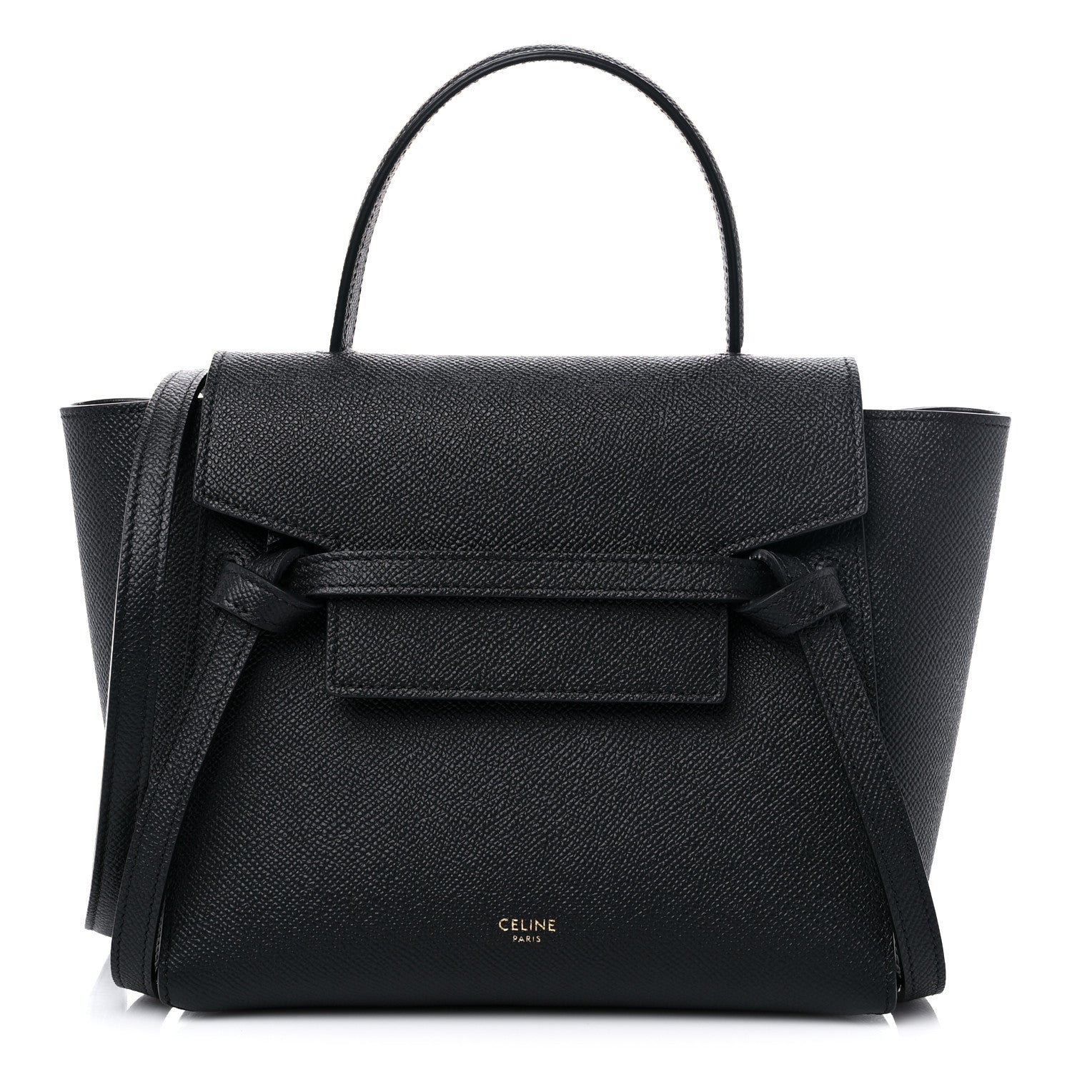 Celine Grained Calfskin Nano Belt Bag Black 1 of 9