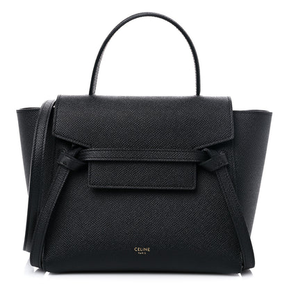 Celine Grained Calfskin Nano Belt Bag Black 1 of 9