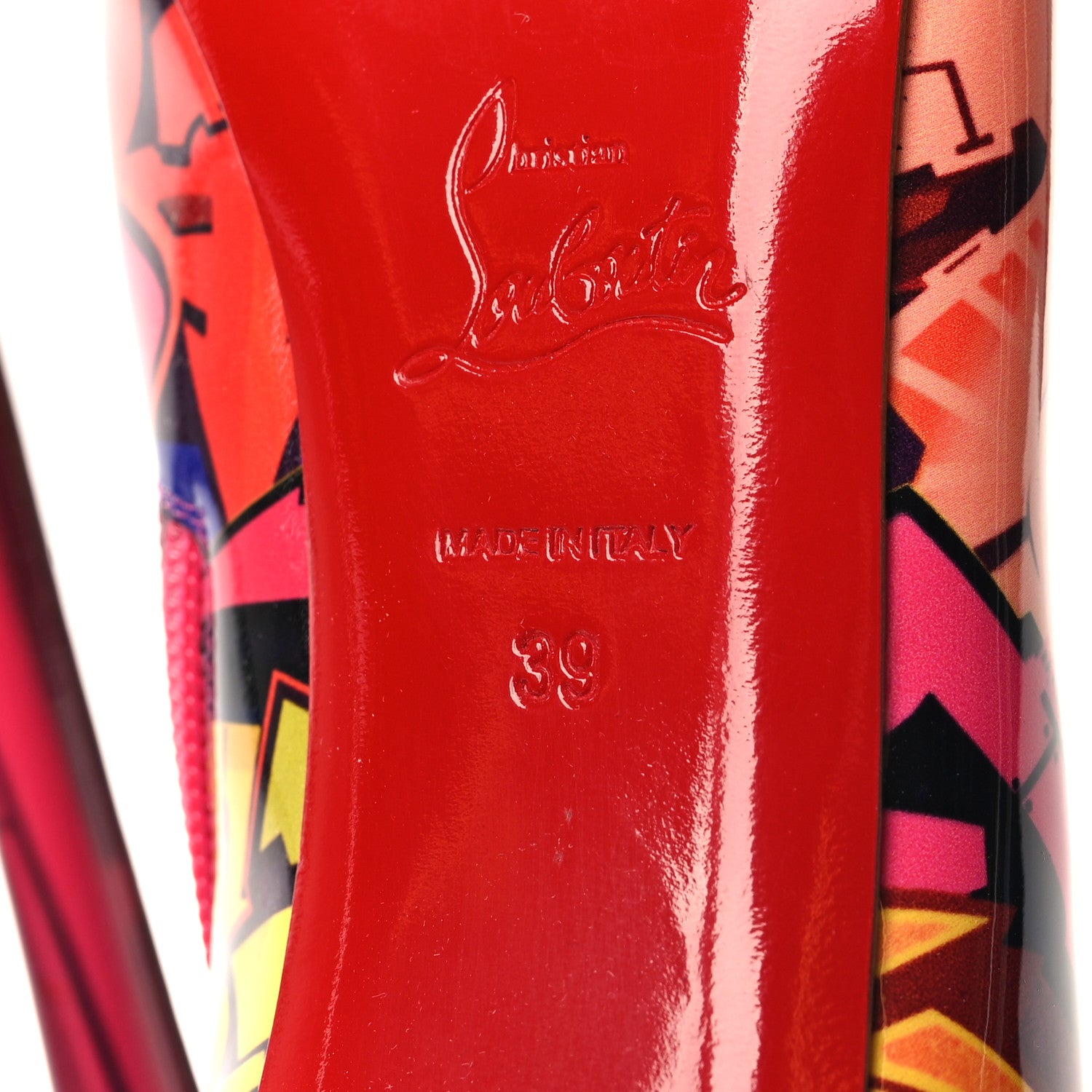 Christian Louboutin Patent Metrograf So Kate Booty 100 Ankle Boots 39 Multicolor 6 of 7