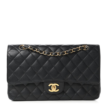 Chanel Caviar Quilted Medium Double Flap Black 1 of 10