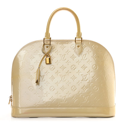 Louis Vuitton Vernis Alma GM Blanc Corail 1 of 18