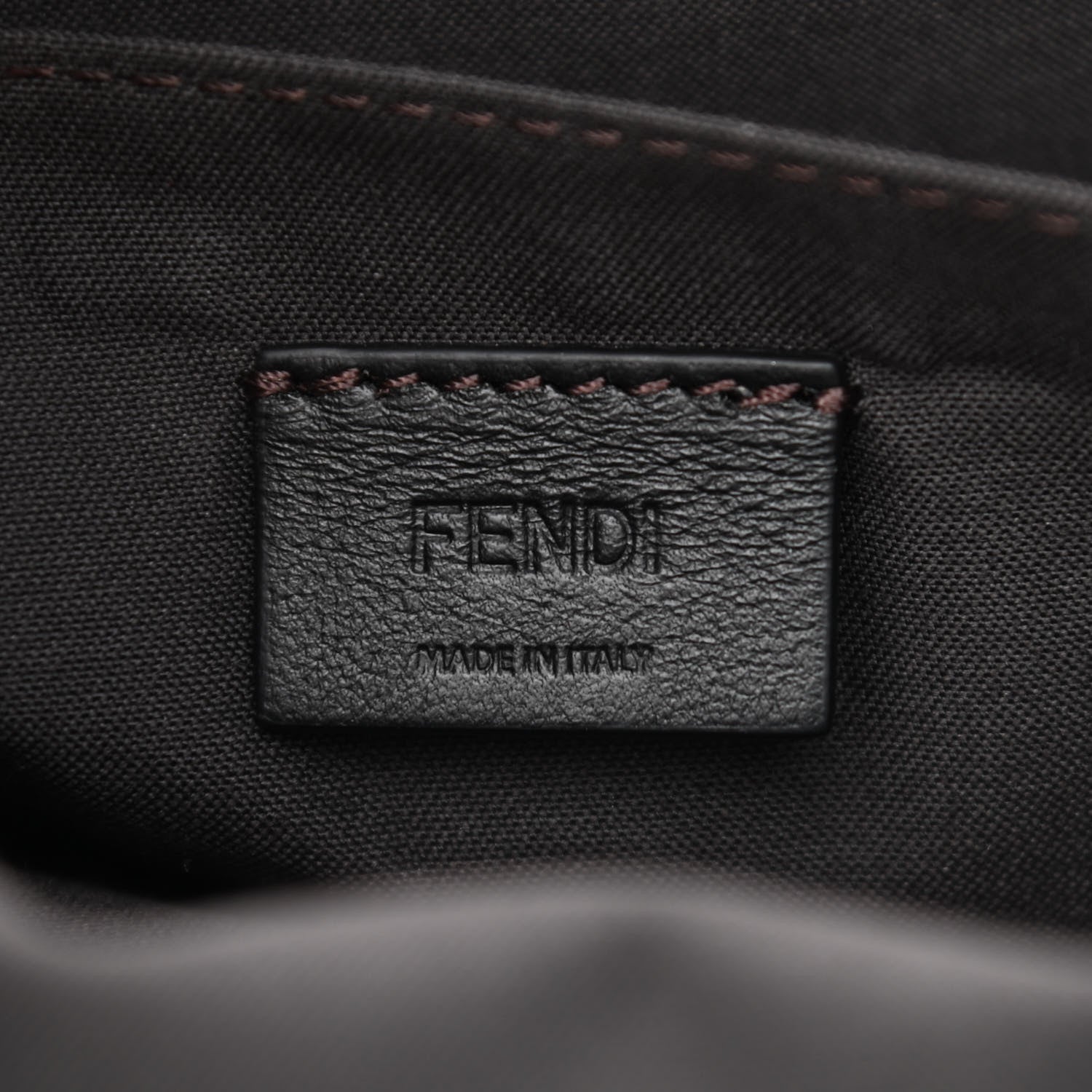 Fendi Vitello Soft F is Fendi Bi-Color FF 1974 Embossed Envelope Wallet On Chain with Pouches Maya Black 7 of 12