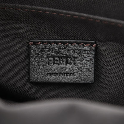 Fendi Vitello Soft F is Fendi Bi-Color FF 1974 Embossed Envelope Wallet On Chain with Pouches Maya Black 7 of 12