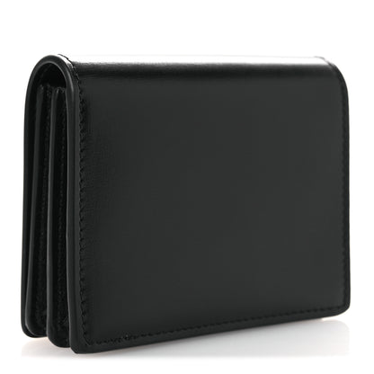 Celine Shiny Calfskin Triomphe Business Card Holder Black 3 of 9