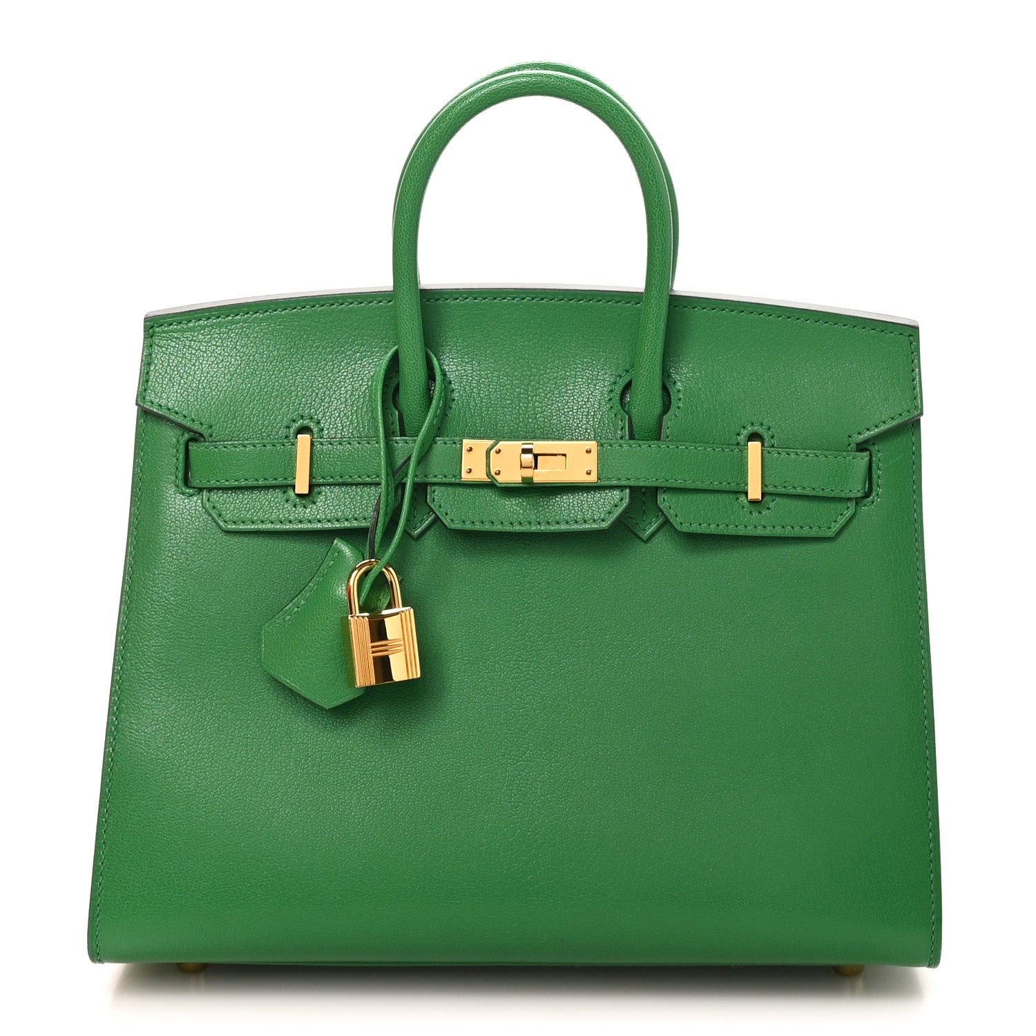 Hermes Chevre Chamkila Birkin Sellier 25 Bambou 1 of 11