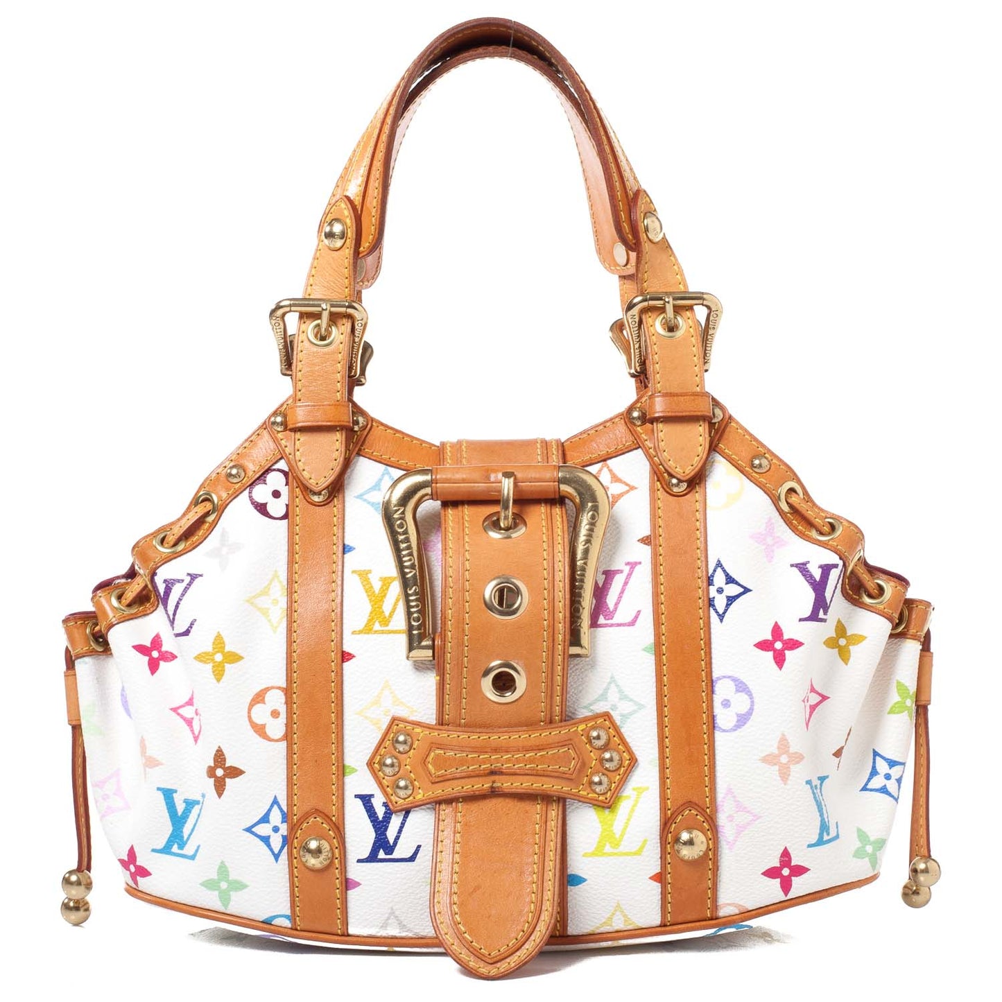 Monogram Multicolor Theda GM White