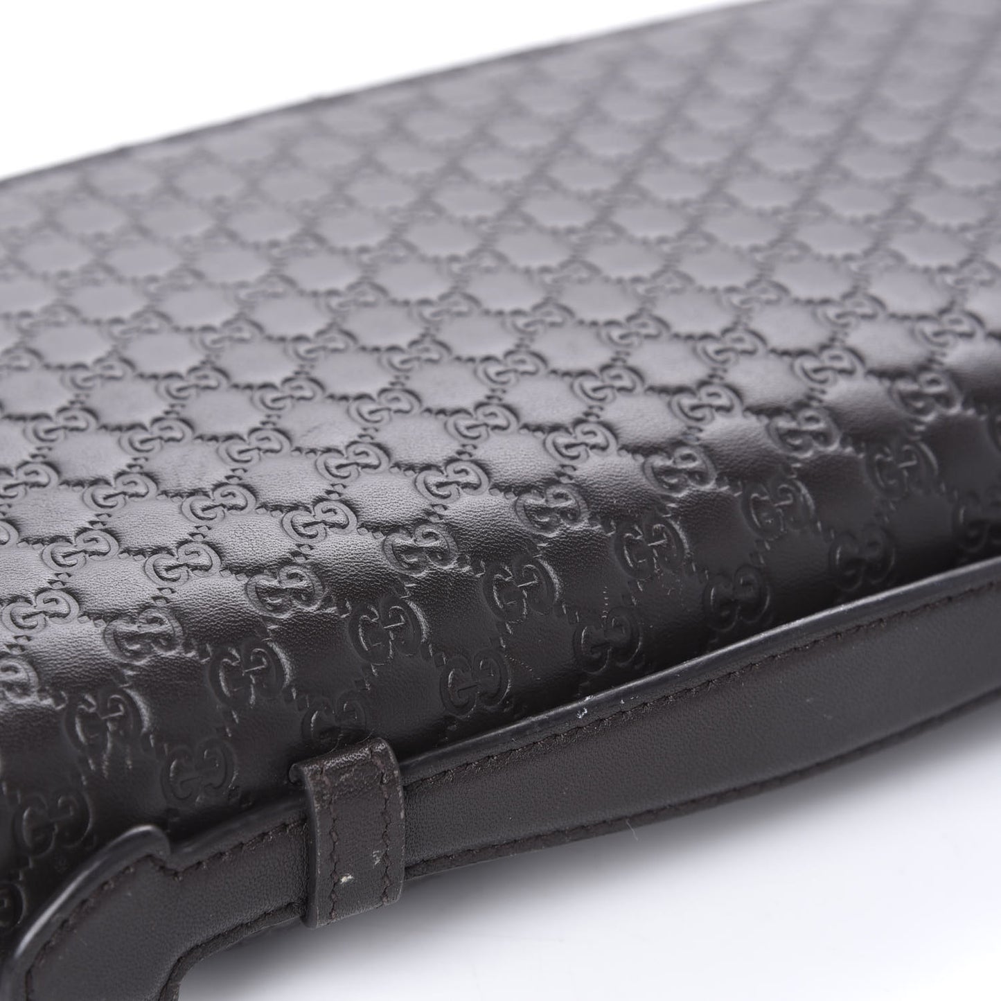 Soft Microguccissima Zip Around Top Handle Travel Wallet Loess