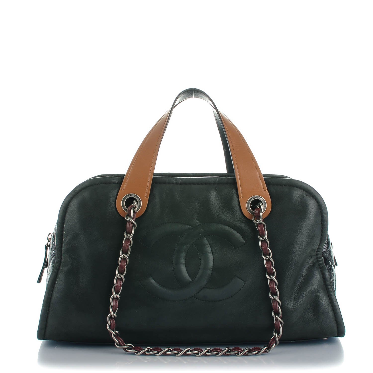 Chanel Iridescent Calfskin In The Mix Bowler Black 1 of 7