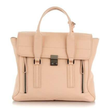 3.1 Phillip Lim 3.1 Textured Calfskin Large Pashli Satchel Blush 1 of 7