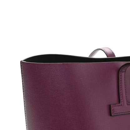 Tom Ford Grained Calfskin Small T Tote Bordeaux 13 of 13