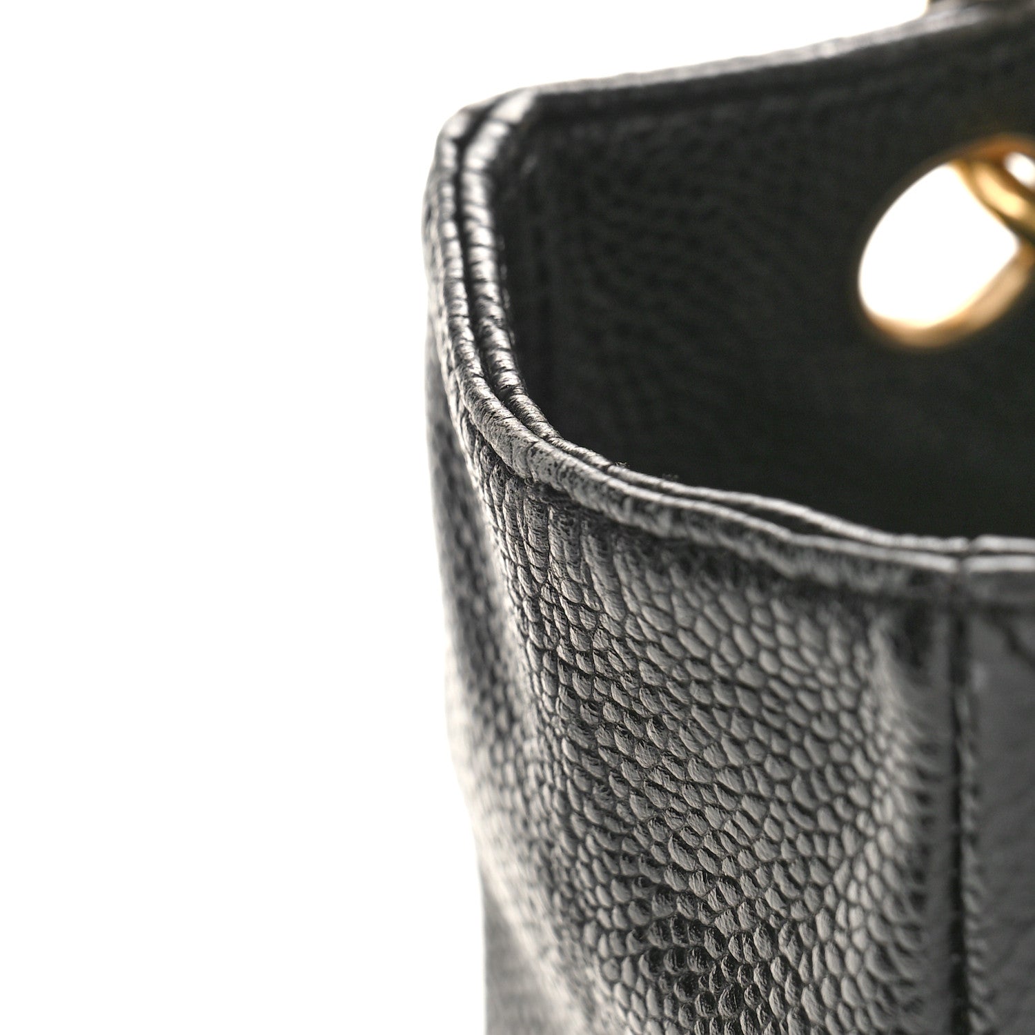 Chanel Caviar Quilted Petit Shopping Tote PST Black 12 of 15