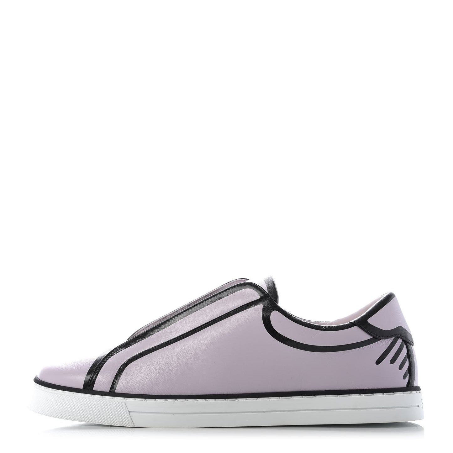 X JOSHUA VIDES Nappa Rockoclick Slip On Sneakers 38 Pink Xiloph White Black