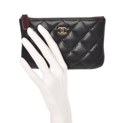 Chanel Caviar Quilted Small Cosmetic Case Black 2 of 8