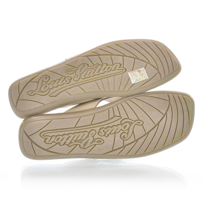 Louis Vuitton Vachetta Denim Monogram Thong Sandals 41 6 of 6