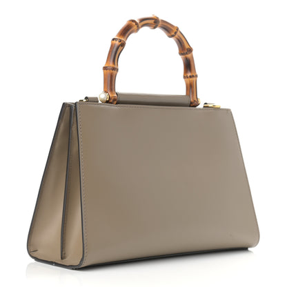 Gucci Nappa Bamboo Web Small Nymphaea Top Handle Bag Brown 2 of 10