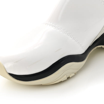 Fendi Vernice High-Tech Womens FFluid Zip Up Sneakers 36 White Black 11 of 15