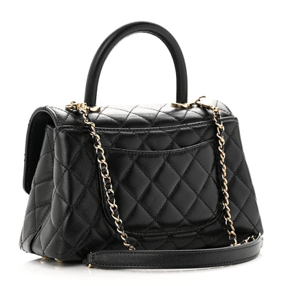 Chanel Caviar Quilted Mini Coco Handle Flap Black 3 of 14