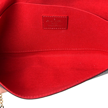 Louis Vuitton Damier Ebene Pochette Felicie Chain Wallet 7 of 8
