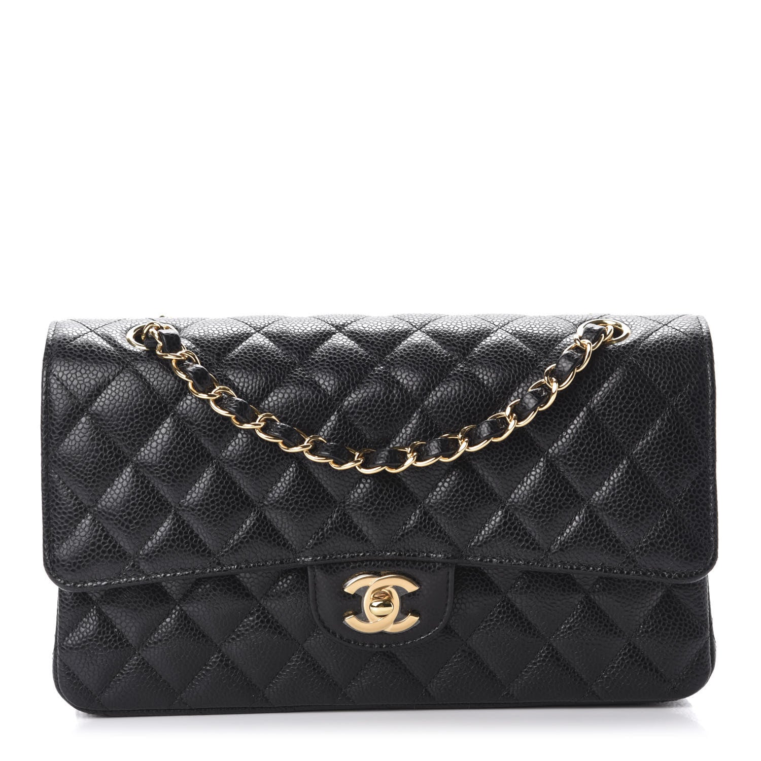 Chanel Caviar Quilted Medium Double Flap Black 1 of 11