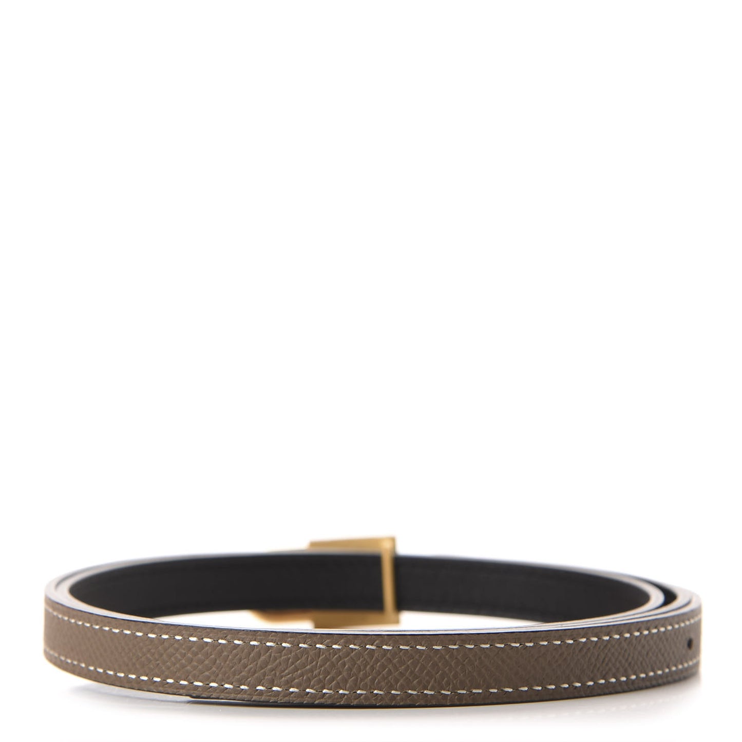 Epsom Swift 13mm Romance Belt 85 Etoupe Black